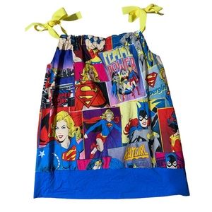 DC Super Girl, Wonder Woman, BatGirl Toddler summer Sun dress